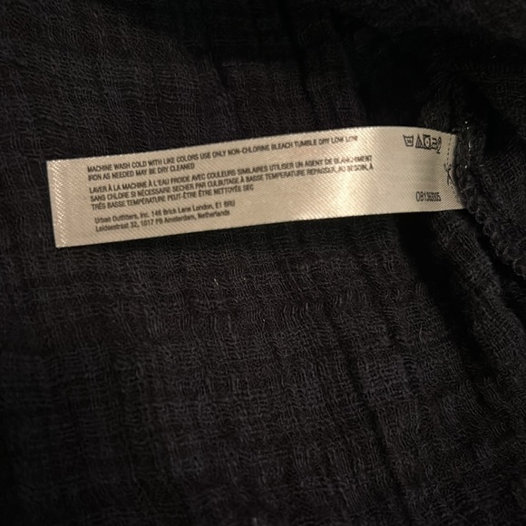 Free People Black Gauze Oversized Button Down - Picture 10 of 12